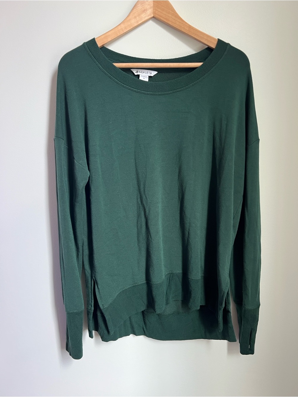 Athleta | Dark Green Crewneck Sweatshirt Size M